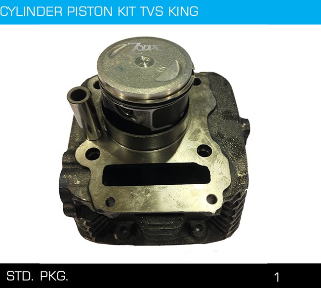 CYILNDER PISTON KIT TVS KING